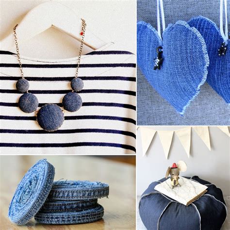 19 Ideas For Upcycling Denim Blue Jeans Crafts Denim Diy Sewing Crafts