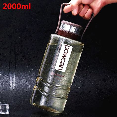 Big Capacity 2000ml 2 Litre Unbreable Bpa Free Plastic Water Bottle