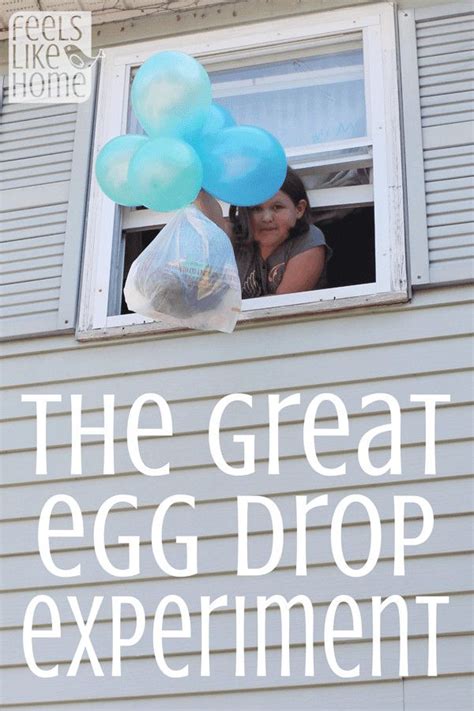 Egg Drop Easy Kids Science Experiment Science Experiments Kids