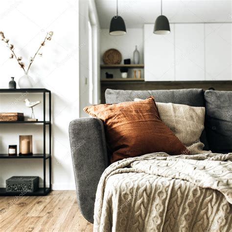The name was changed in may of 2019, but our concept and goal has stayed the same. Modern Nordic Scandinavian Interior Design Bright Open Space Living Room — Stock Photo ...