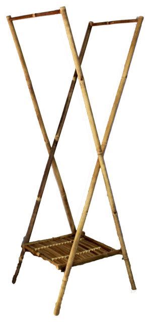 Bamboo wooden folding clothes drying rack, laundry drying rack, 14.1 x 29 x 12.1 inch. Bamboo Laundry Drying Rack - Asian - Drying Racks - by ...