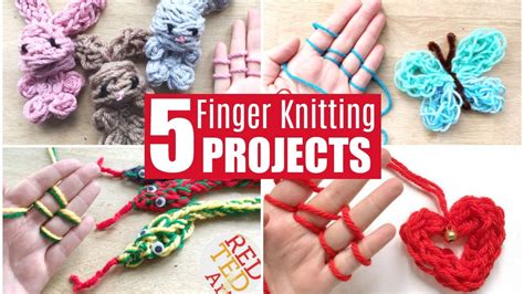 5 Finger Knitting Projects Learn How To Finger Knit And 5 Diy Finger Knitting Ideas Youtube