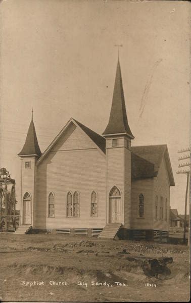 Baptist Church Big Sandy Tx Postcard