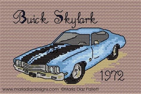 Counting stitches helps you sew the correct number of stitches for each color. Maria Diaz Designs: 1972 Buick Skylark | Buick skylark ...