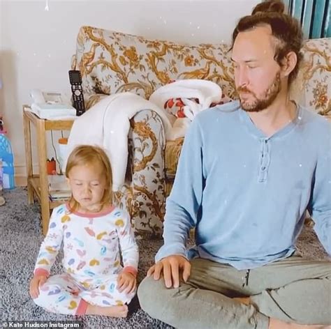 Kate Hudson Shares Adorable Moment Daughter Rani Two Does A Morning Meditation Daily Mail Online