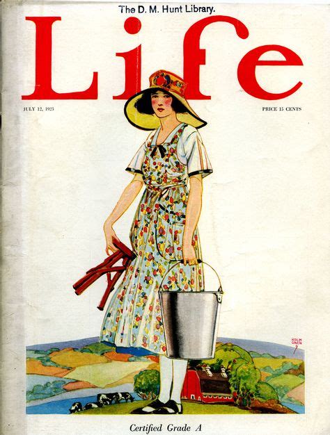 Life July 1923 Cover Art By John Holmgren Life Magazine Magazine