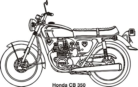 Clipart Honda Cb 350 Year 1969