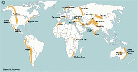 I Want Map Of The Mountain Ranges In Chapter 2 Class 9 Geography