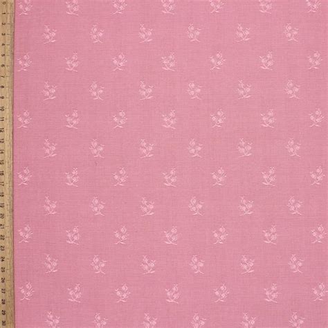 Upholstery Fabric With Floral Print Pink Shades