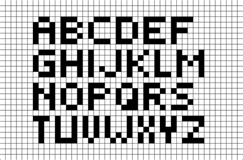 Alphabet Kit Pixel Art Pixel Alphabet Pixel Drawing