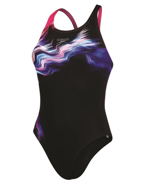 Speedo Ladies Lunar Vision Powerback Swimsuit Dolphin Swimware