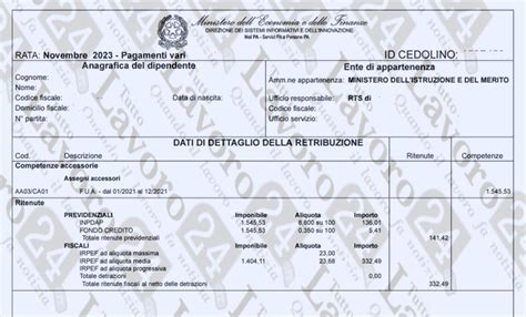 Noipa Cedolini Di Novembre In Pagamento Oggi Cosa Controllare