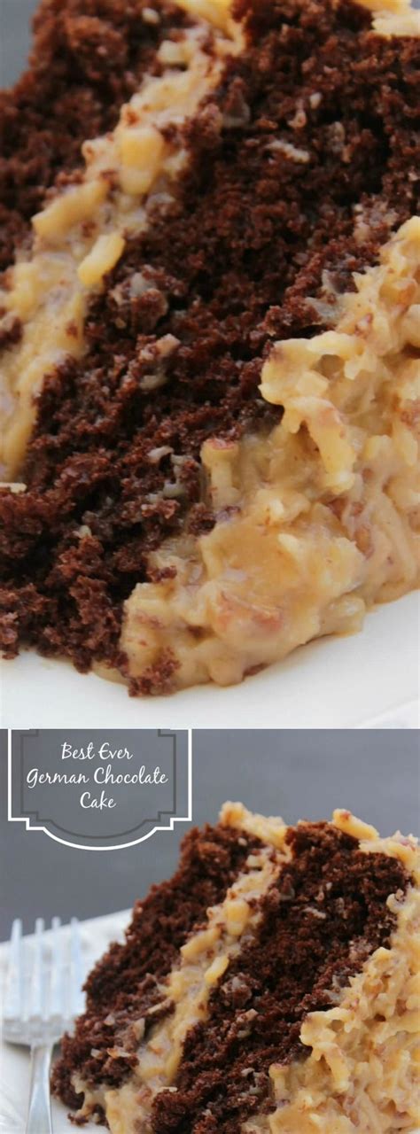 Beat in the milk, eggs, oil, and vanilla. This Best Ever German Chocolate Cake from Sandra over at A ...
