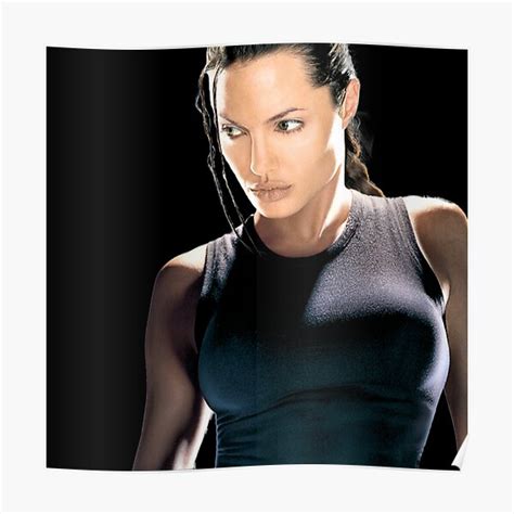 Lara Croft Angelina Jolie Poster For Sale By Karacroft Redbubble