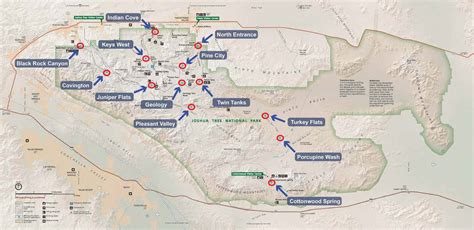 Joshua Tree National Park Backcountry Camping Map Tmbtent