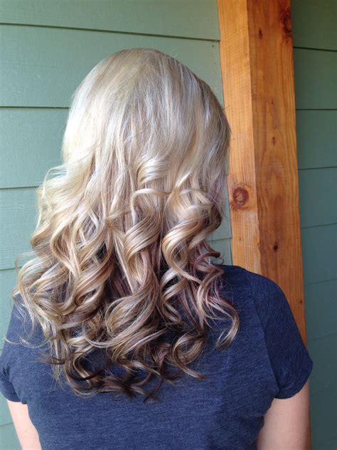 Dark Hair With Blonde Highlights Underneath