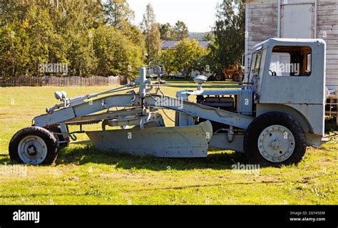 A Very Old And Outdated Snow Plow Stock Photo Alamy