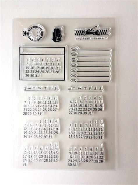 Bullet Journal Stamp Set Creative Calendar Date Stamps For Planners