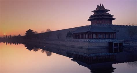 Haiku Bing Sunrise Over The Walls Of The Forbidden City Beijing China