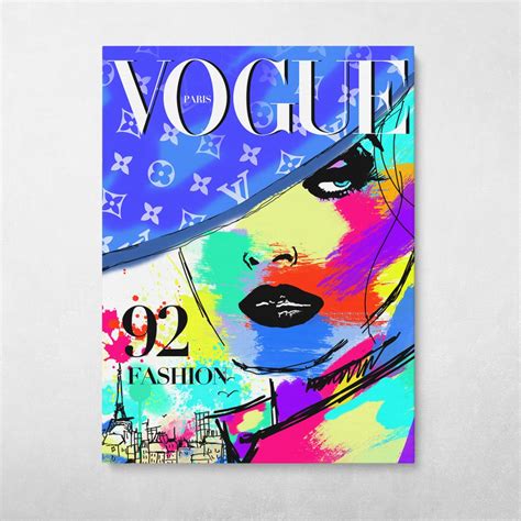 Vogue Cover Paris France Pop Art Fashion Glam Wall Art