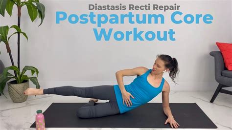 Best Exercises For Diastasis Recti Postpartum Ab Workout Youtube