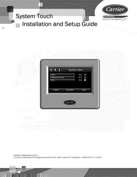 Carrier System Touch Installation And Setup Manual Pdf Download
