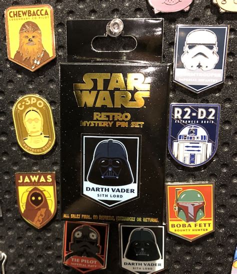 Star Wars Retro Mystery Pin Set Disney Pins Blog
