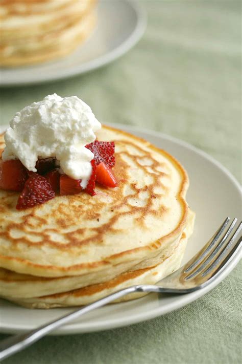 Stacked Up - Strawberry Shortcake Pancakes | Crumb: A Food Blog