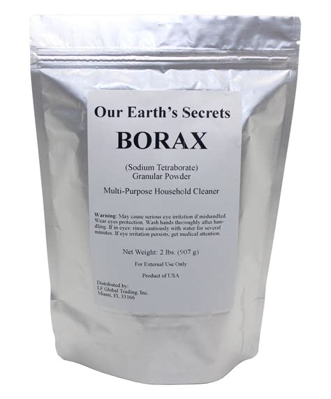 Our Earths Secrets Borax Powder Multi Purpose Cleaner 2 Lb Bag