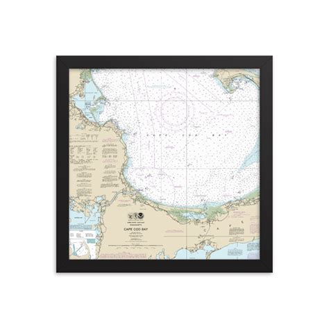 Cape Cod And Cape Cod Bay Hardwood Framed Nautical Chart · Chart Mugs