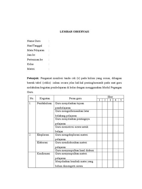 7 Contoh Instrumen Penelitian Dalam Pengumpulan Data