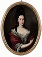 ca. 1690 Maria Angela Caterina d'Este in half-length in a silk dress ...