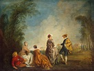 Antoine Watteau – La proposition embarrassante – 1715-16 – Museo dell’Hermitage, San Pietroburgo ...