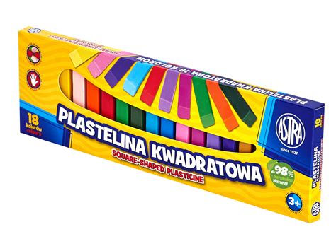 Astra Plastelina 18 Kolorów Kwadratowa Artequipment Internetowy