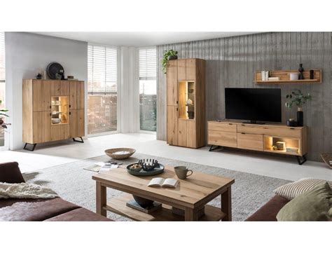 Wohnzimmer fliesen grau wohnzimmer design wand stein wohnzimmer einrichten deko wohnzimmer fliesen holz wohnzimmer fliesen vs parkett. Wohnzimmer Porto 30 Eiche bianco massiv 5-teilig Wohnwand ...