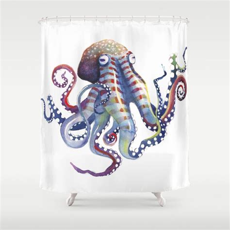 Buy Octopus Shower Curtain By Samnagel Worldwide Shipping Available At