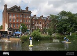 Barnes London Uk. Barnes village pond HOMER SYKES Stock Photo - Alamy