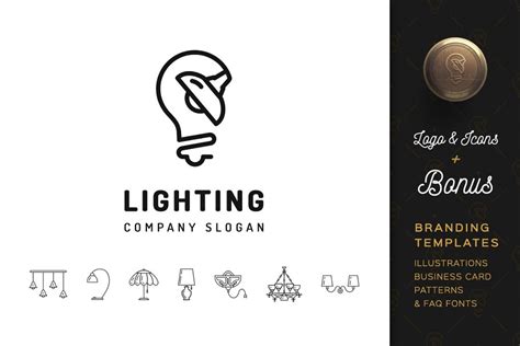 Lighting Logo And Branding Templates Creative Logo Templates ~ Creative
