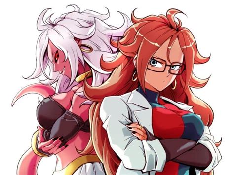 android 21 and majin android 21 dragon ball gt dragon ball super goku dragon ball artwork