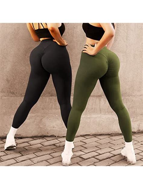 Buy Fittoo Women Yoga Pants High Waist Scrunch Ruched Butt Lifting