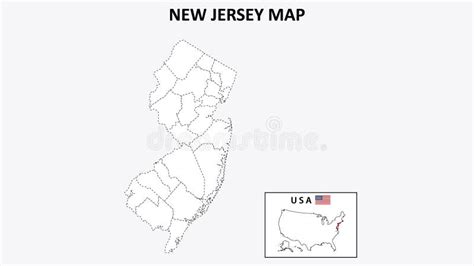New Jersey State Outline Stock Illustrations 1031 New Jersey State