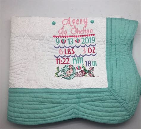 Personalized baby gift, baby animal lovey blanket, soother blanket, gift for baby, baby shower gift, new baby gift beckysuescreations 5 out of 5 stars (2,490) $ 23.00. Monogram Baby quilts for girls mermaid personalized baby ...