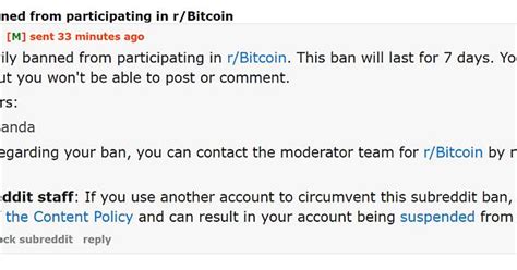 Banned From Rbitcoin For Talking About Censorship Imgur