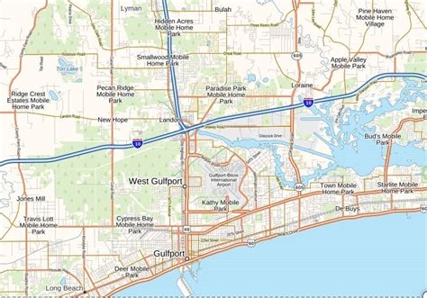 Gulfport Biloxi International Airport Map Mississippi