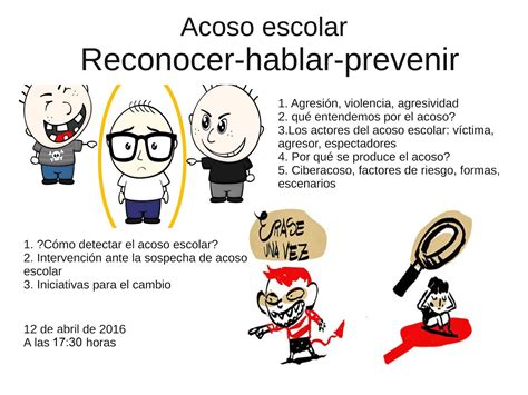 Ampa Ies Ciudad De Los Ángeles Acoso Escolar Reconocer Hablar Prevenir