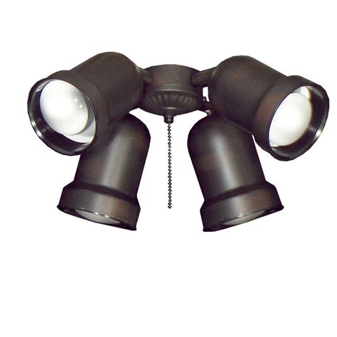 The right light kit can make your designer fan the focal point of any stylish space. TroposAir 463 Spotlight Oil Rubbed Bronze Indoor/Outdoor ...