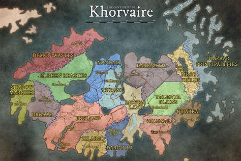 Khorvaire Political Map In Daves Eberron World Anvil