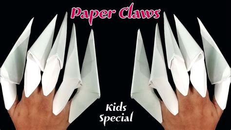 How To Make Origami Claws Paper Claws Paper Fingers Kids Special