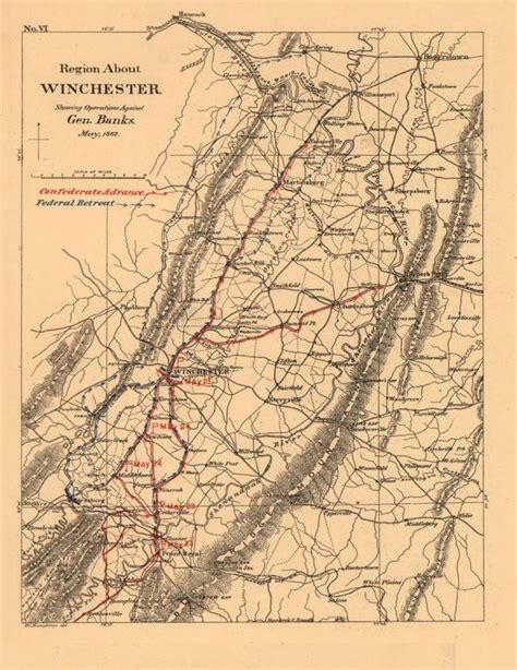Shenandoah Valley Civil War Map