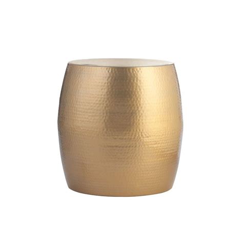 Home Decorators Collection Baylee Drum Shiny Gold End ...